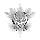 indian american tattoo design idea