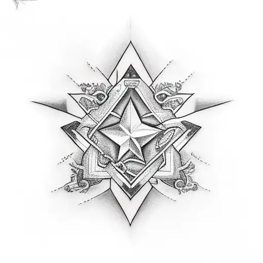 star north  tattoo design idea