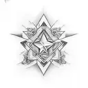 star north  tattoo design idea