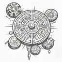 spin toys like a spinning tattoo design idea