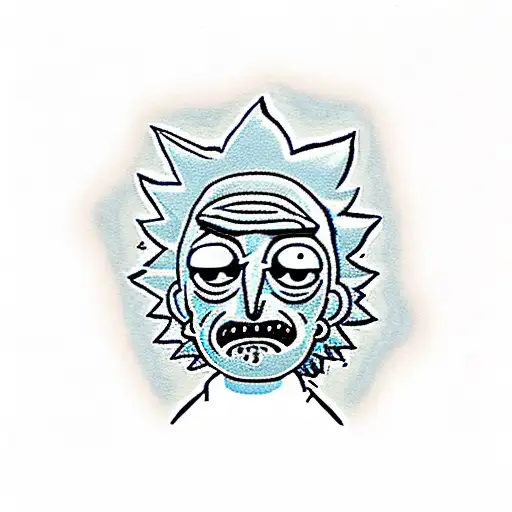 Rick and morty tattoo design idea