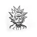 Rick and morty tattoo design idea