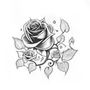 knuckles, roses, vines, thorns tattoo design idea