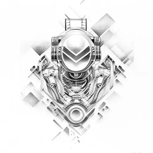 Based on Robot Operating Software ROS tattoo design idea