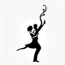 ballroom dance tattoo design idea