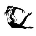 ballroom dance tattoo design idea
