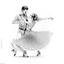 ballroom dance tattoo design idea