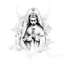 virgin mary tattoo design idea