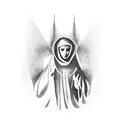 virgin mary tattoo design idea
