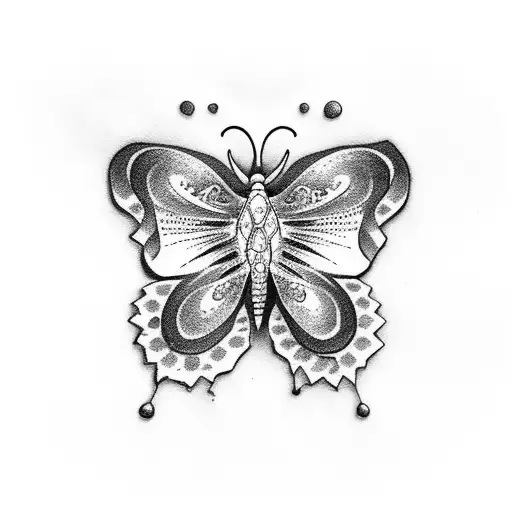 butterfly and band aids tattoo design idea