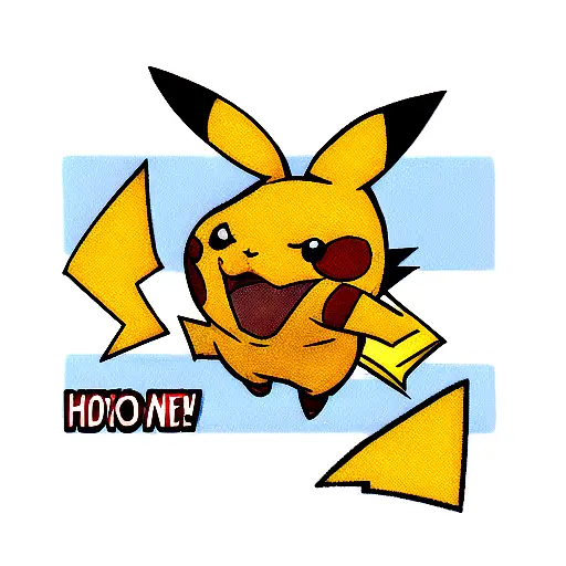 A realistic depiction of Pikachu in a Spider-Man costume tattoo design idea