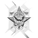 pedra angular Cruz tattoo design idea