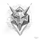 pedra angular Cruz tattoo design idea