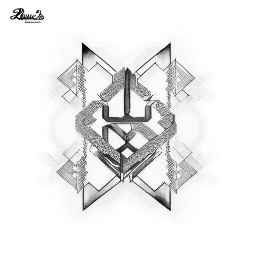 Lyrics from Anuel AA's songs forming a blackwork sleeve tattoo tattoo design idea