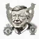 sir Alex Ferguson  tattoo design idea