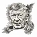 sir Alex Ferguson  tattoo design idea