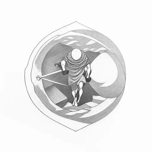 sisyphus tattoo design idea