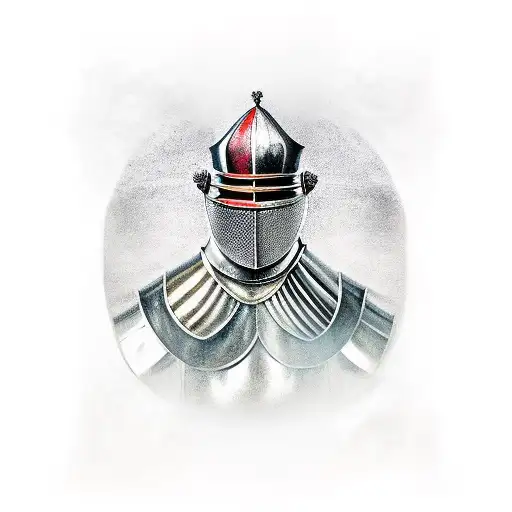 medieval knight tattoo design idea