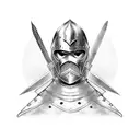 medieval warrior tattoo design idea