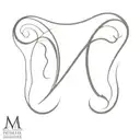 hidden letter M and P hidden tattoo design idea