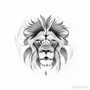 lion up towers tattoo design idea
