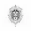 lion up towers tattoo design idea