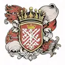 Croatian flag merged together with one light tattoo design idea