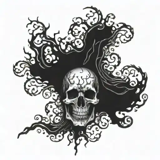 darkness at the edge of my brain tattoo design idea