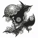 darkness at the edge of my brain tattoo design idea