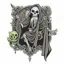 Lich adventure time tattoo design idea