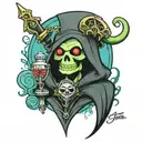 Lich adventure time tattoo design idea