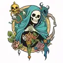 Lich adventure time tattoo design idea