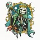 Lich adventure time tattoo design idea
