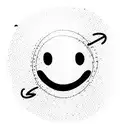 trippy smiley face tattoo design idea