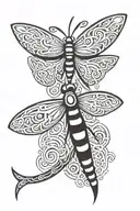 celtic dragonfly tattoo design idea