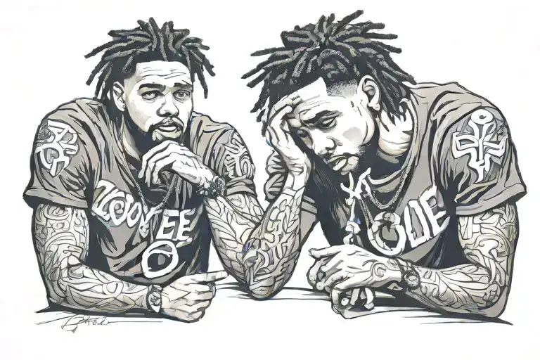 love yourz j cole tattoo design idea
