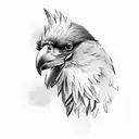 Korean raven tattoo design idea