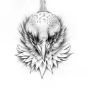Korean raven tattoo design idea