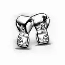 boxing gloves tattoo design idea