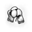 boxing gloves tattoo design idea