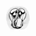 boxing gloves tattoo design idea