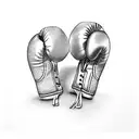 two small boxing gloves tattoo design idea