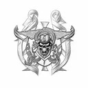 semper fidelis tattoo design idea