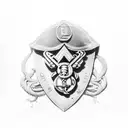 semper fidelis tattoo design idea