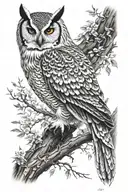 Owl tattoo design idea