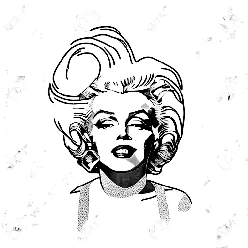 marilyn monroe tattoo design idea