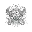 scorpio protecting capricorn tattoo design idea