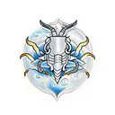 scorpio protecting capricorn tattoo design idea