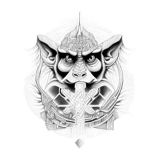 labyrinth tattoo design idea