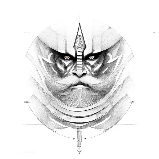 labyrinth tattoo design idea